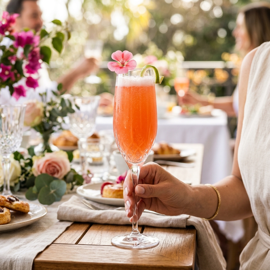 Mimosa de guayaba y flor de saúco